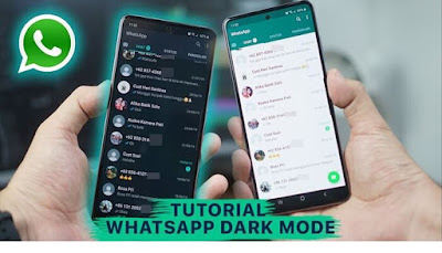 cara aktifkan dark mode whatsapp