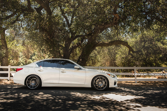 2015 Infiniti Q50S with 20 Inch BD-2’s in Matte Graphite - Blaque Diamond Wheels