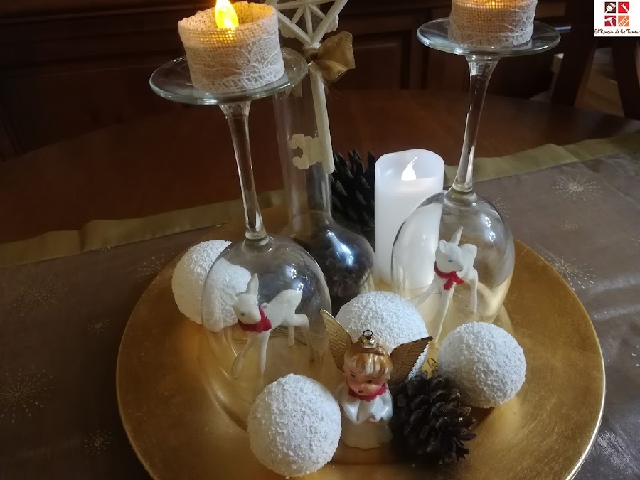 centro de mesa navideño