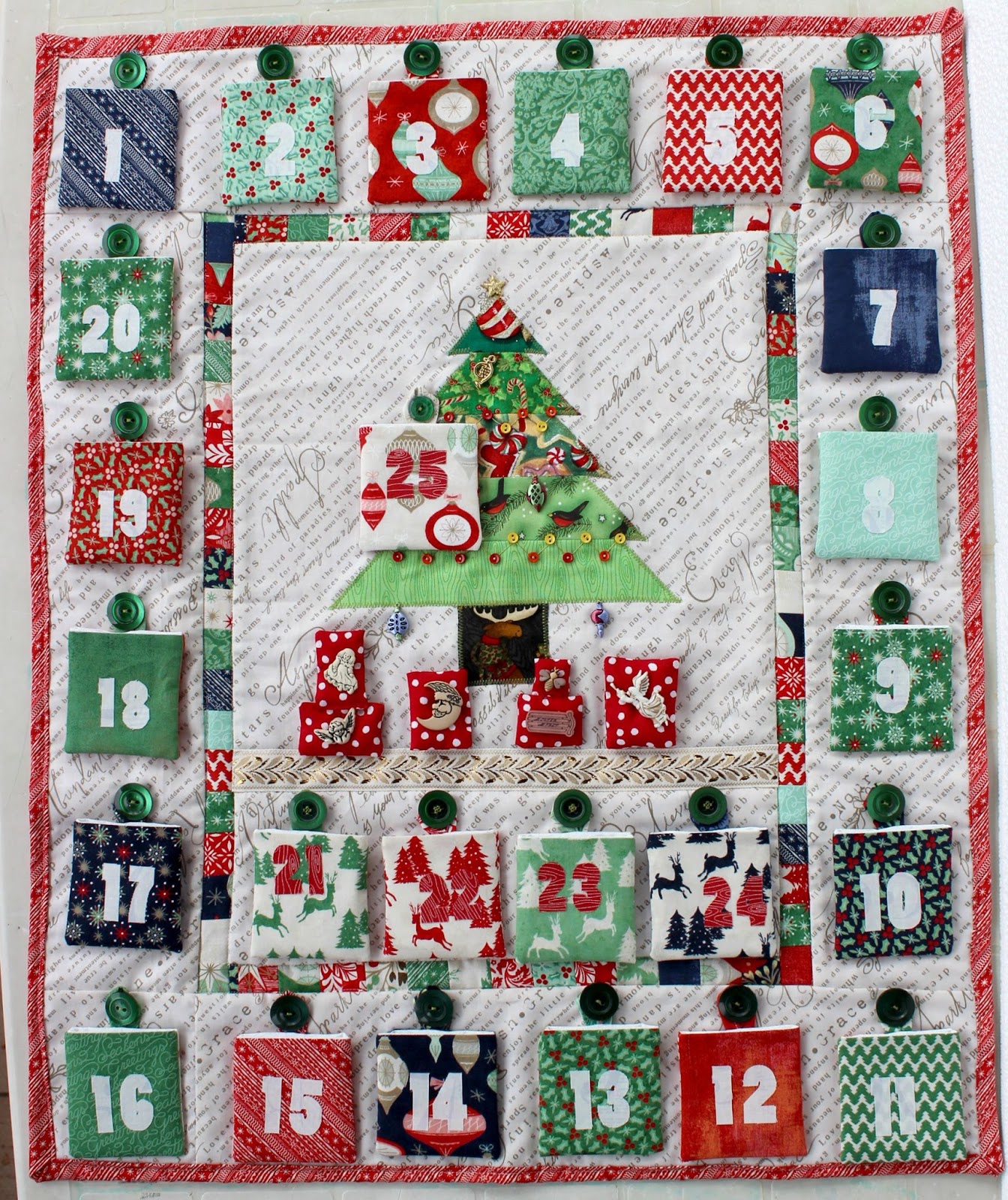 Santa Advent Calendar Pattern Gabriel Ryan