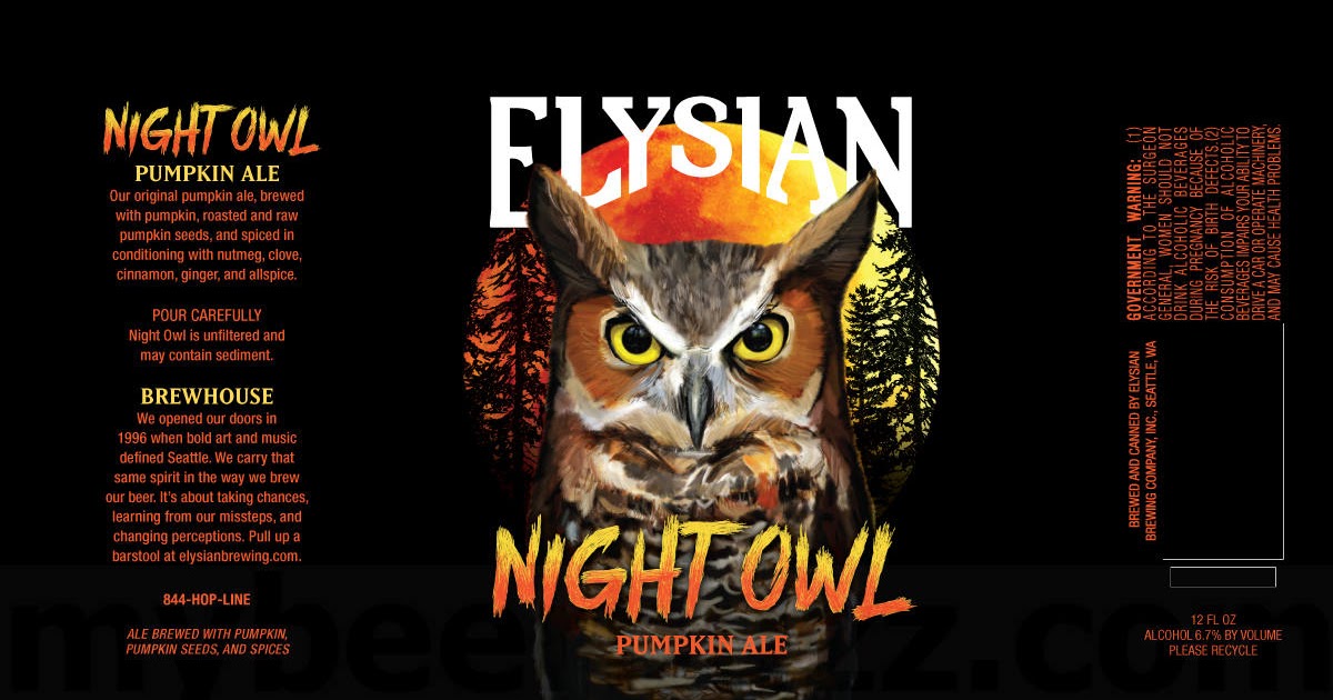 elysian night owl calories elysian night owl calories