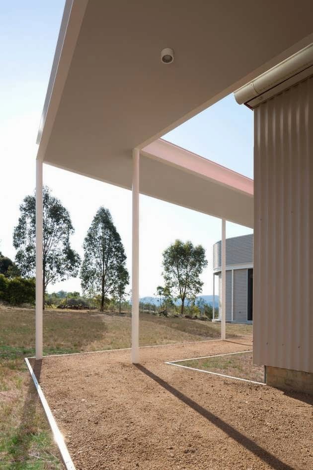 UNUSUALLY SHAPED STANDALONE HOUSE STRUCTURE COMES AS ADDITION TO A REMOTE RURAL PROPERTY IN