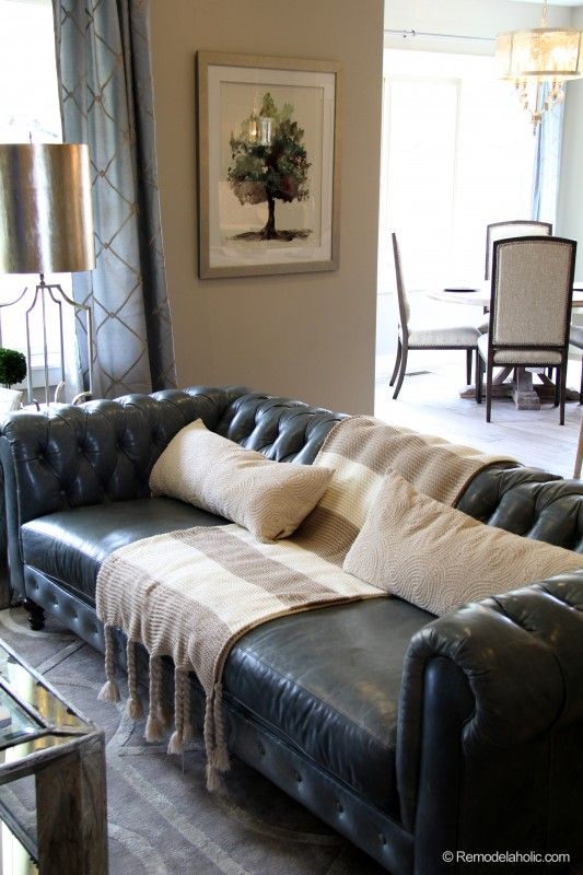 How To Visually Lighten Up Dark Leather, How To Lighten A Dark Leather Sofa
