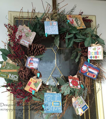 Dear Santa Tea Wreath by Lynn Shokoples for BoBunny