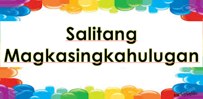 Salitang Magkasingkahulugan Flashcard