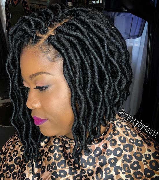 29 Latest Faux Locs Braids Hairstyles For Black Women To