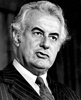 Gough Whitlam (1916-2014) :  <br> the greatest "Aussie" PM (1972-1975) passed away at 98.