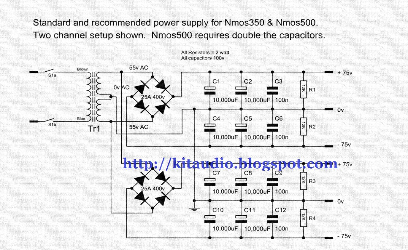 Audio kit Actrk 400 / 600 Watt power amplifier with IRFP460 Mosfet