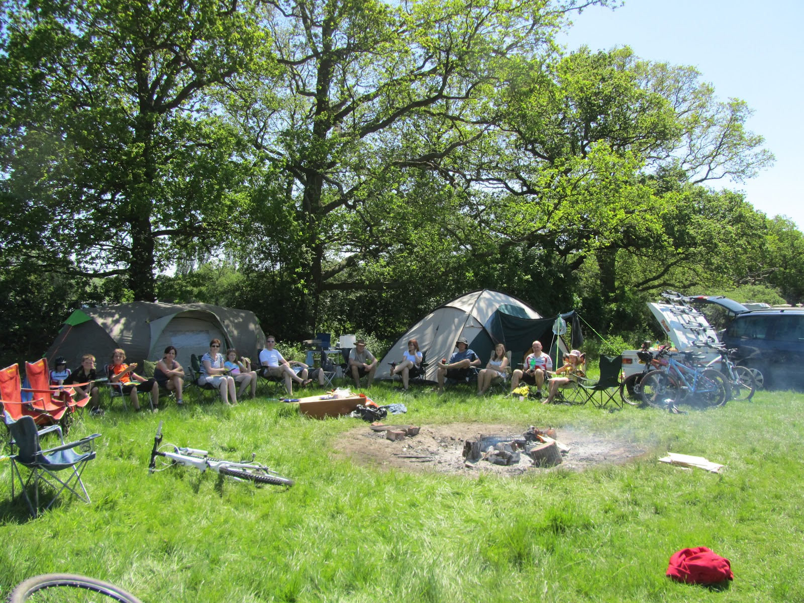 Chelmsford Youth Cycling Club Epping Forest Camping Trip