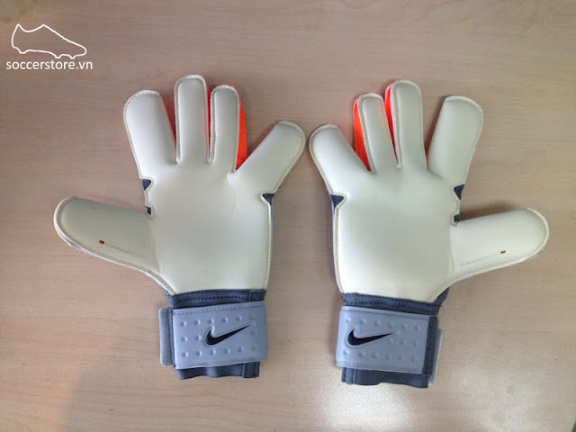 Nike Grip 3 Grey- Total Orange- Black GK Gloves G0279-100