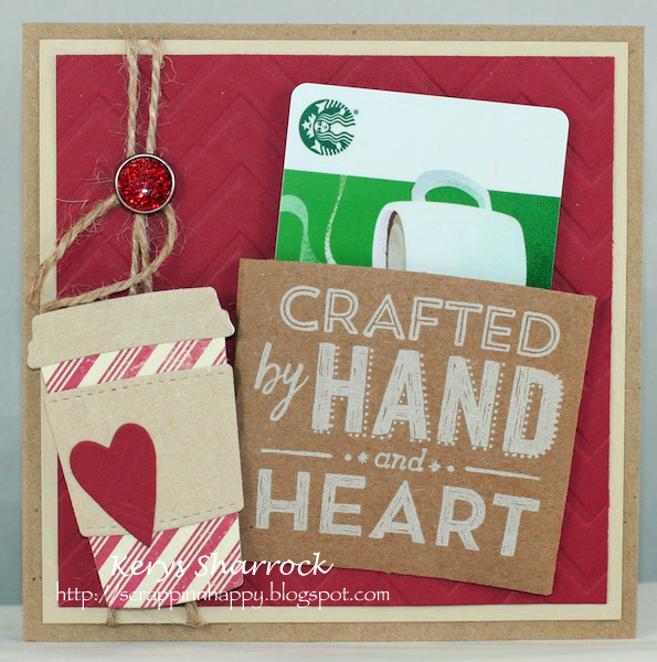 Scrappin'n'Happy Whimsy Stamps & Starbucks Gift Card Holder