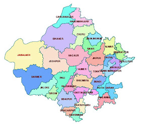 Tehsil Map Of Rajasthan Msnworld: List Of Districts Of Rajasthan