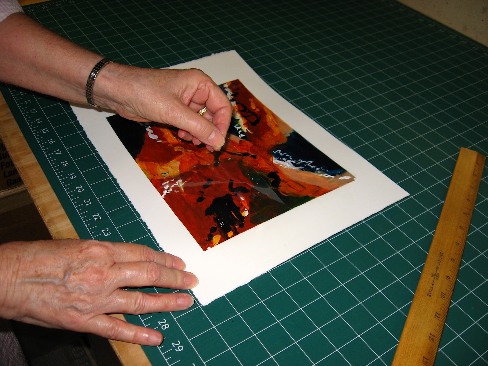 Marilyn's Art Blog Transfer Acrylic Painting