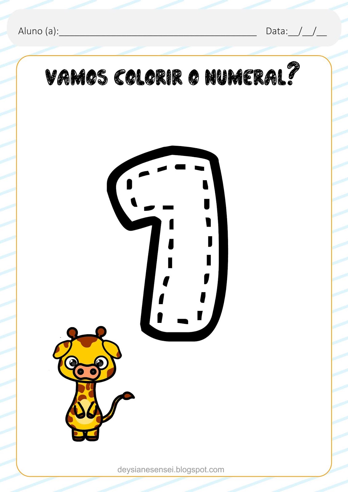 Imprimir números de 1 a 10 para colorir Colorir e Pintar!