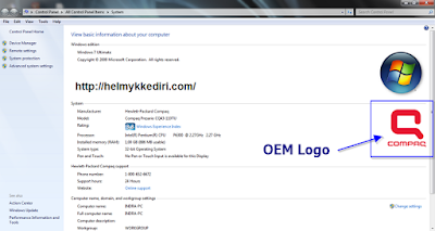 Menambahkan OEM Logo pada Windows