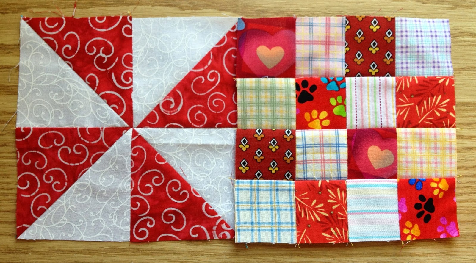 Susan's Quilt Creations Blocks 3739 Pinwheels & Patches, Pineapple