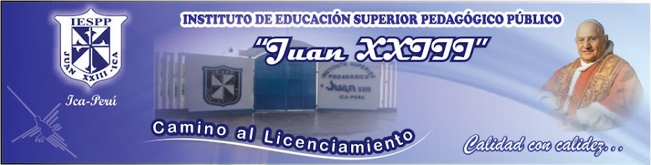 Blog del Instituto de Educación Superior Pedagógico "Juan XXIII" de Ica