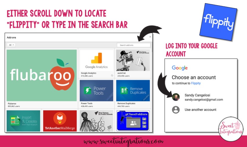 Technology Tips in Using "Flippity" Google AddOn™ Sweet Integrations