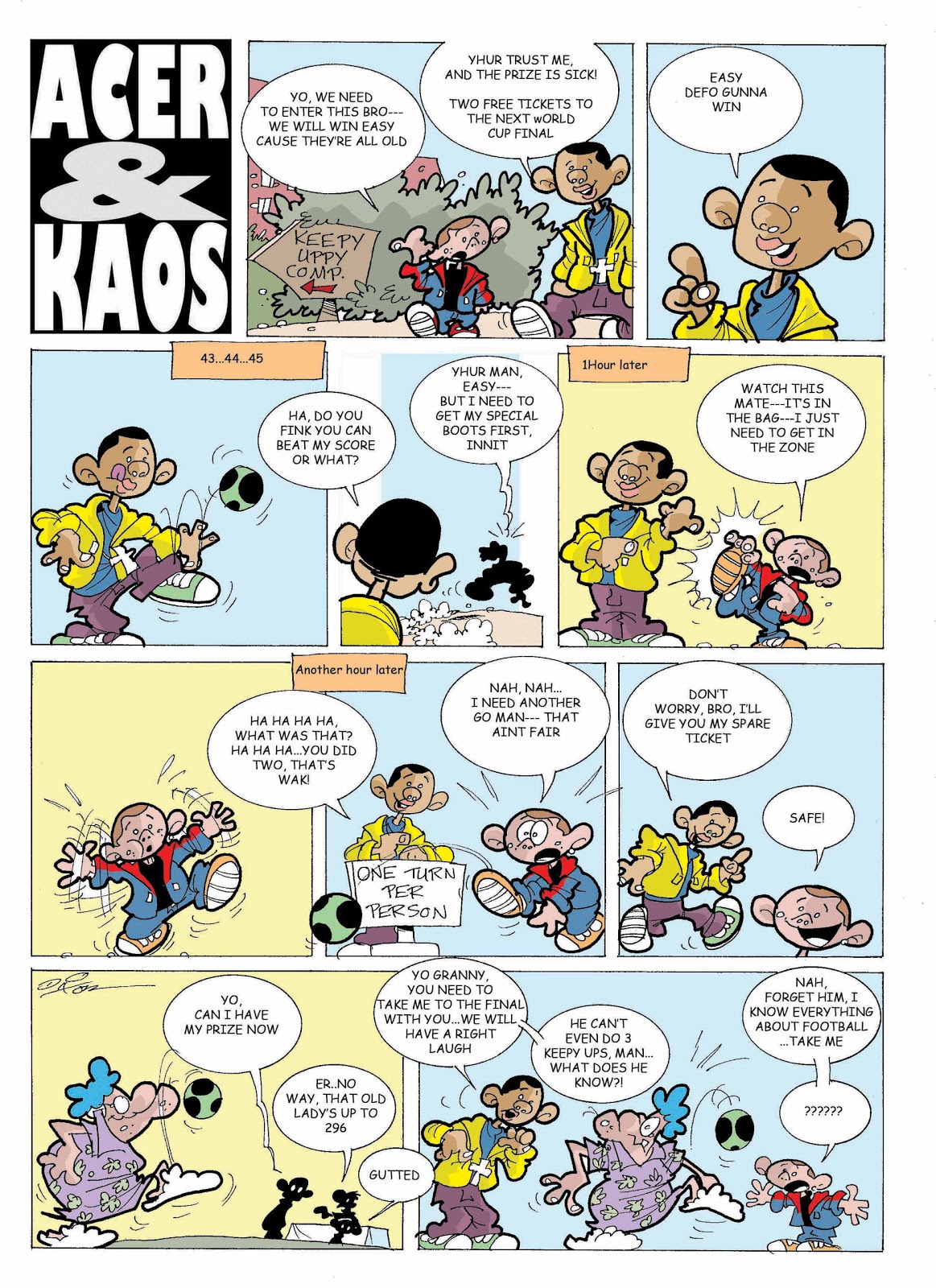 Cartoonist Diary: Acer and Kaos- New Comic strip idea