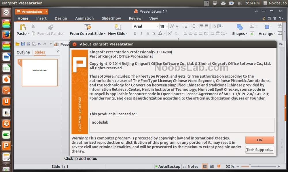 MS Office alternative Kingsoft (WPS) Office available for Ubuntu/Linux