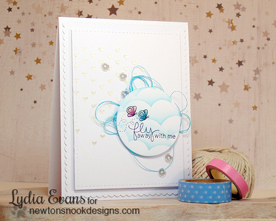 Fly away with me Card by Lydia Evans | Delightful Doxies Stamp set by Newton's Nook Designs