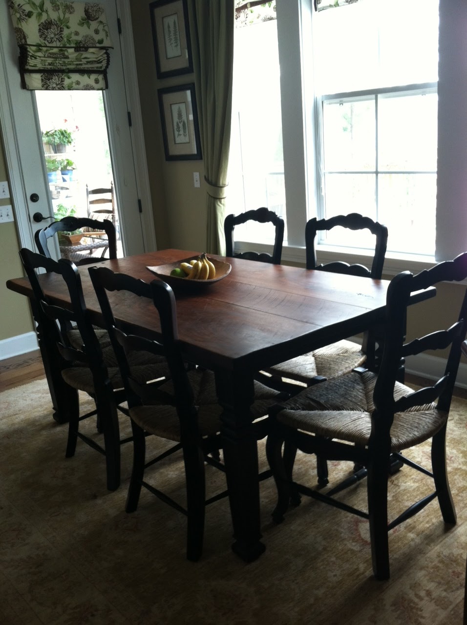 ANTIQUE ATTIC Black Walnut Breakfast Table