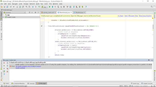 Android-er: Error:Gradle version 2.10 is required. Current version is 2 ...