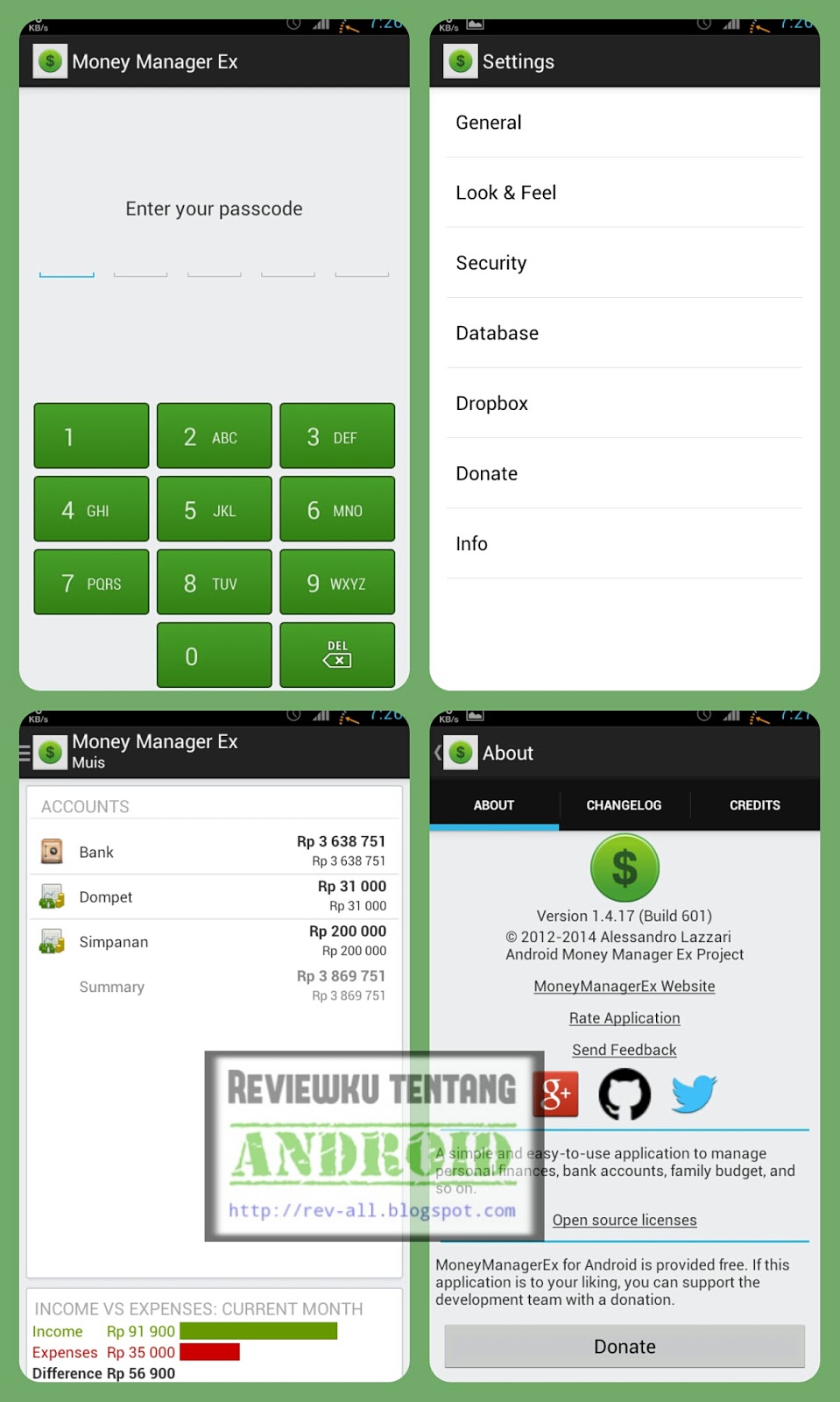 money manager ex android encryption