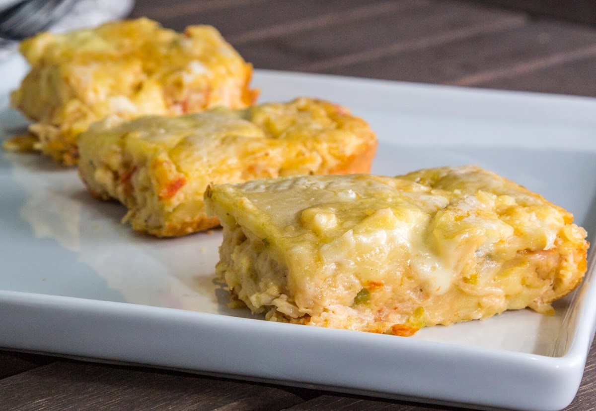 Torta de frango com tapioca