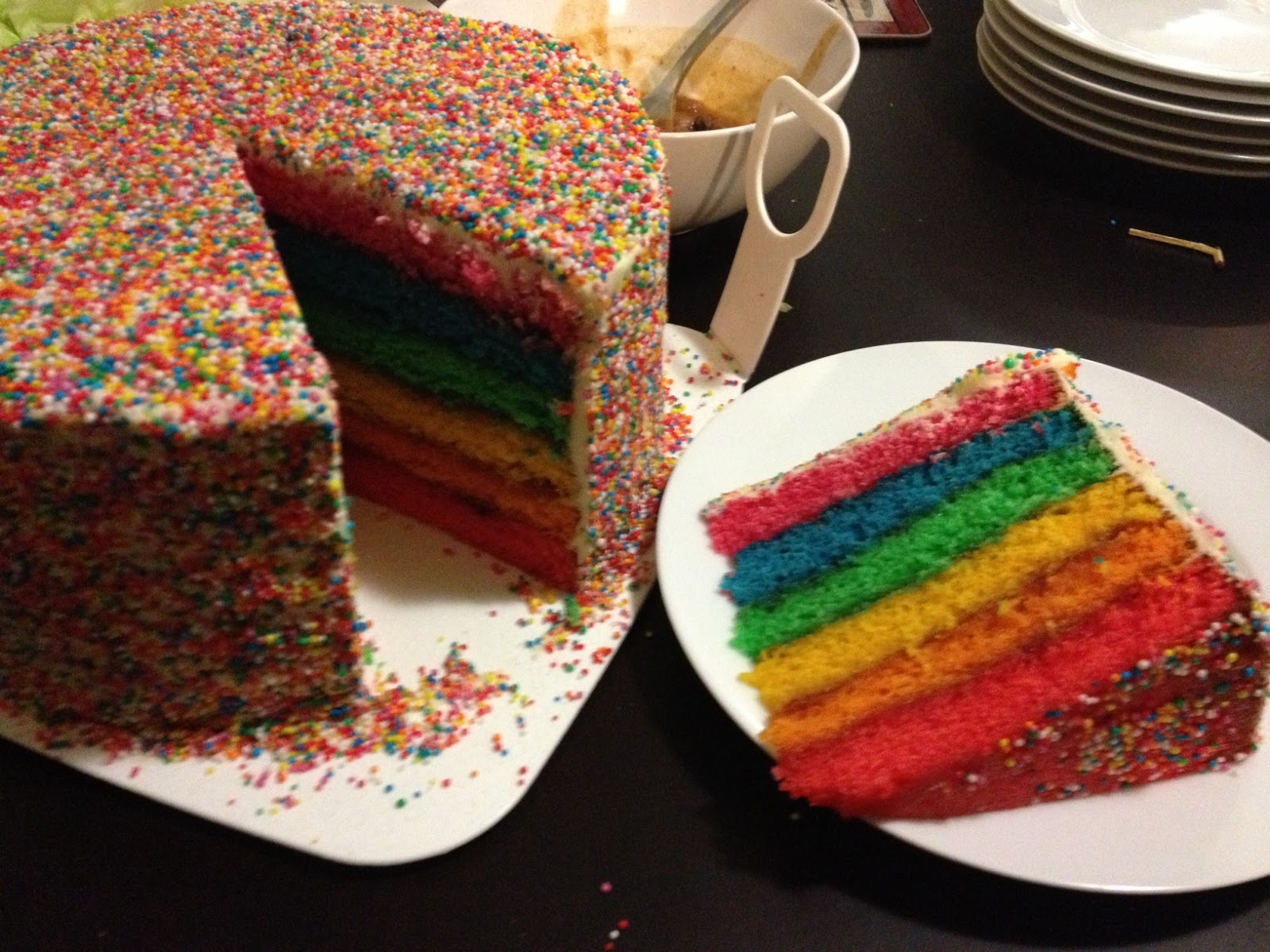 Vegie Mix Rainbow Layer Cake