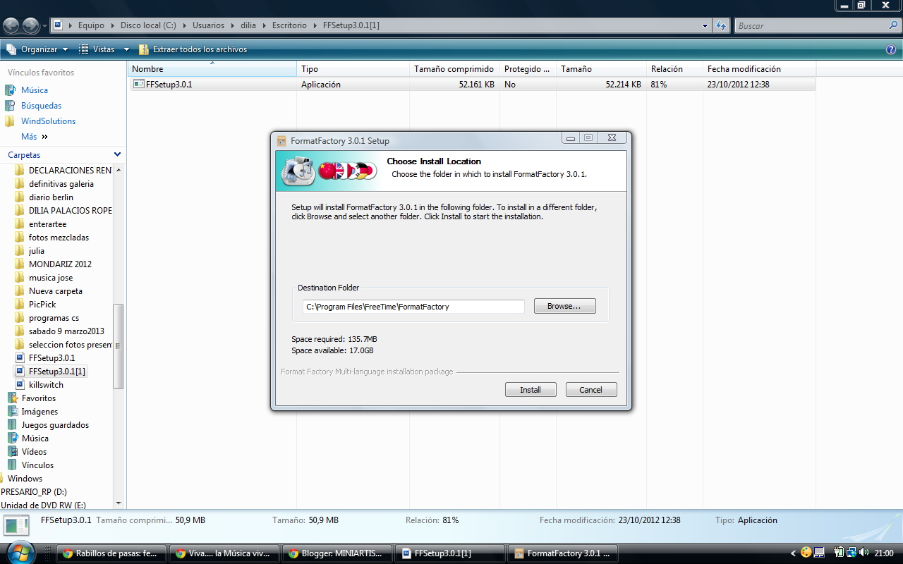 MINIARTISTAS Conversión de formatos con Format Factory