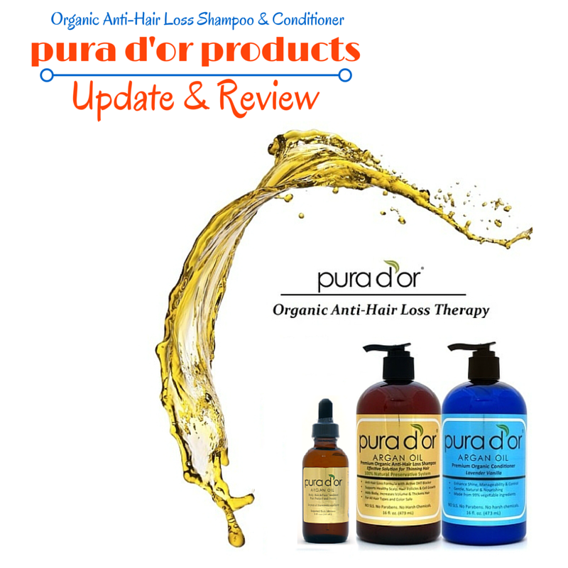 PURA D'OR Dor LAVENDER VANILLA Hair Thinning Shampoo & Healing Conditioner  Set