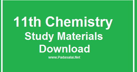 11th Chemistry Study Materials Download English Medium Padasalai No 1 Educational Website