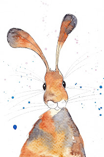  Small wild brown hare by peppermint art