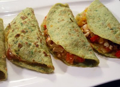 Tortitas de calabacín rellenas