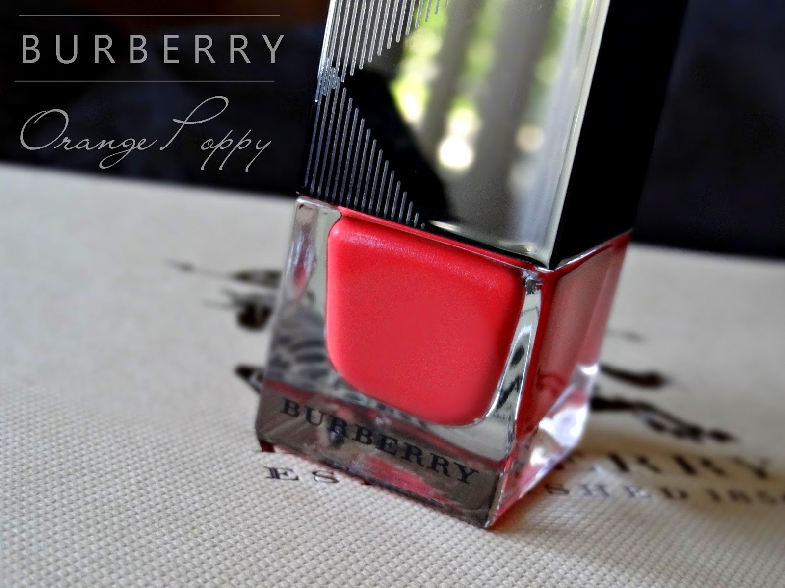 Burberry Summer Showers Makeup Collection Nail Polish in Orange Poppy No 221