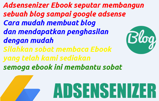 Adsensenizer Ebook Adsense dan Blogger