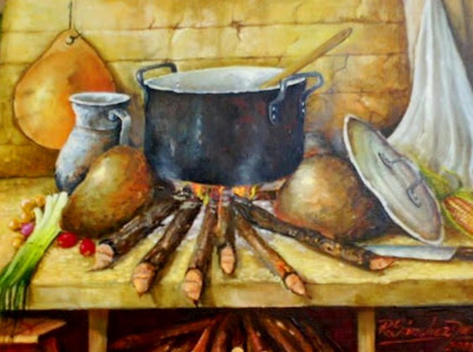 Pintura Moderna y Fotografía Artística : Imágenes de cuadros de cocinas