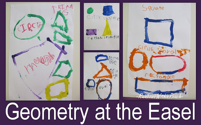 geometry for children, geometry in early childhood, shapes in art paintings