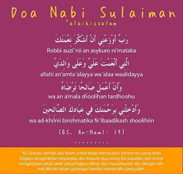 Doa-doa Mustajabah yang Dicontohkan oleh Para Nabi dan Rasul Doa-doa Mustajabah yang Dicontohkan oleh Para Nabi dan Rasul
