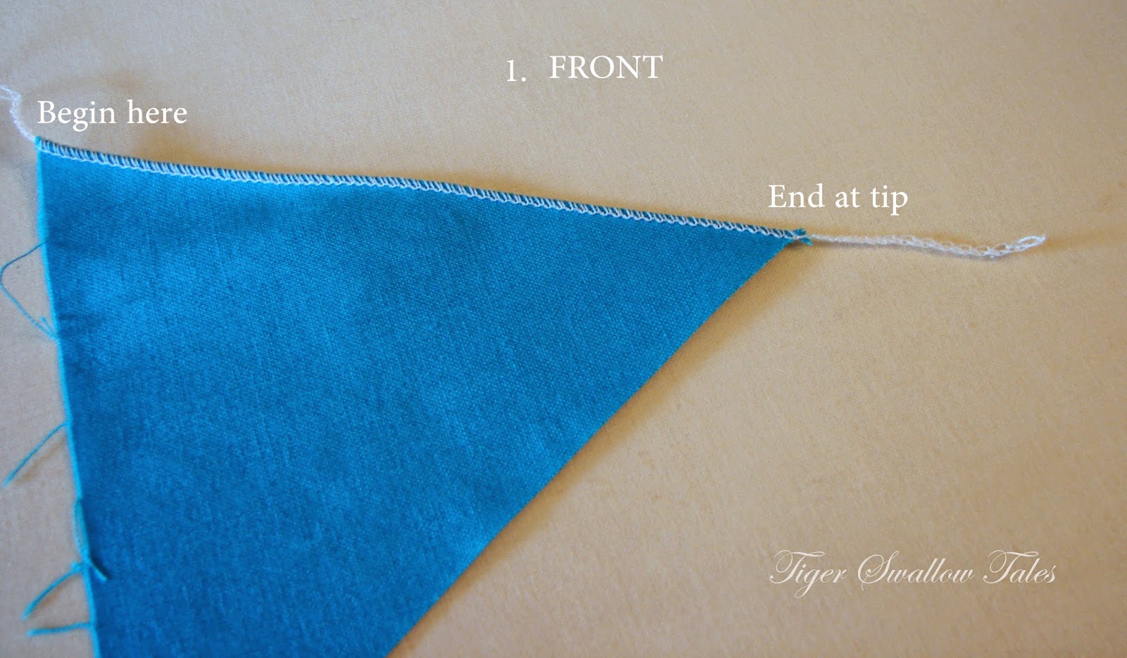 Tiger Swallow Tales Boutique: How to Serge a Perfect Angle Tip with a ...