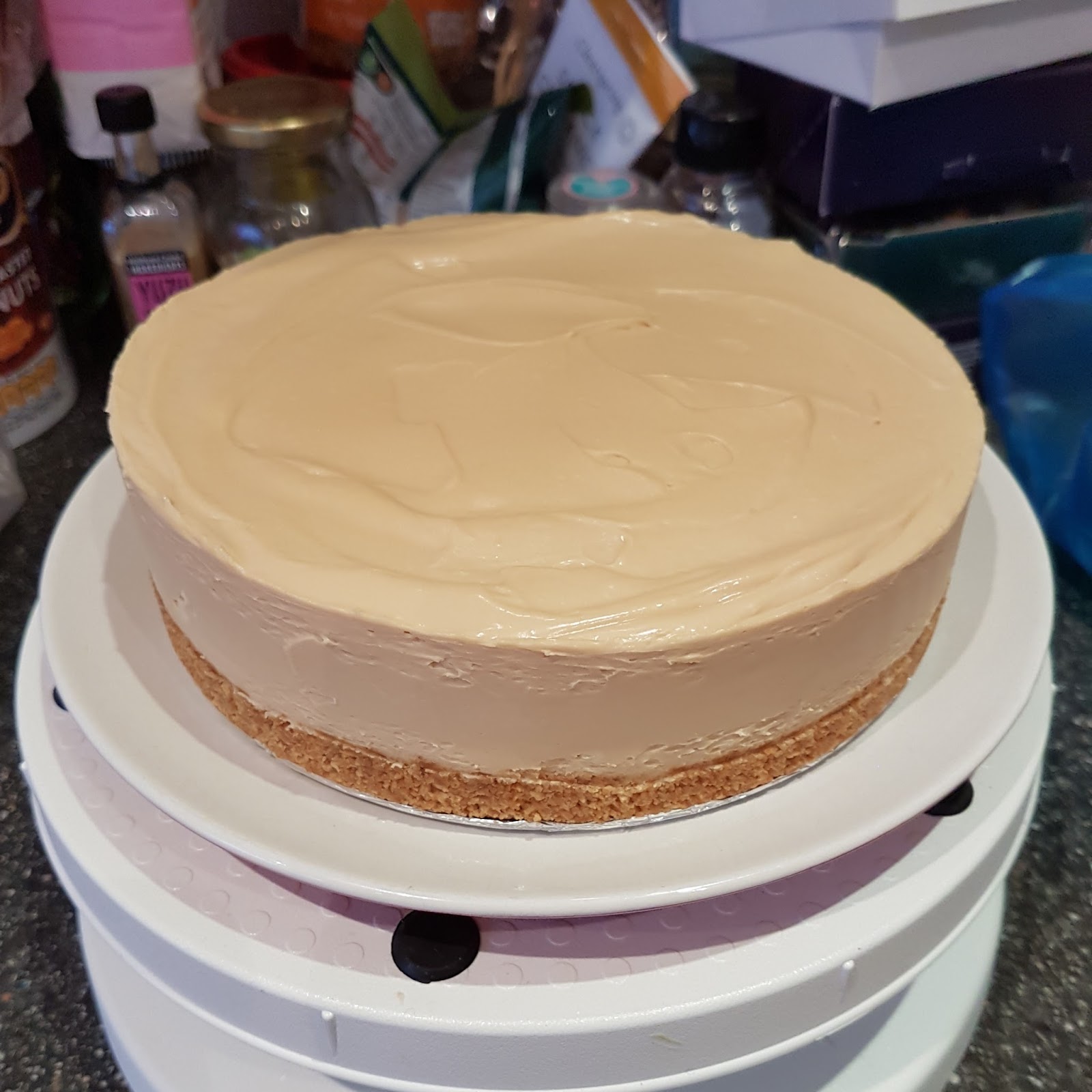 Dulcey Sake Kasu Cheesecake with Raspberry Cream Recipe