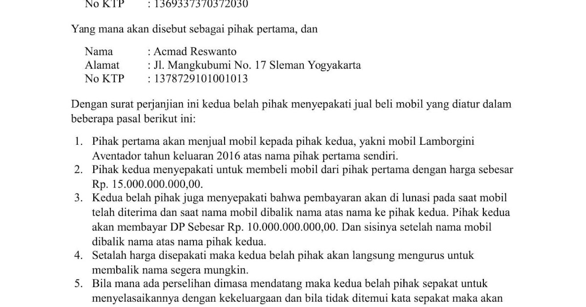 Contoh Surat Pribadi Singkat Dan Jelas Contoh PP