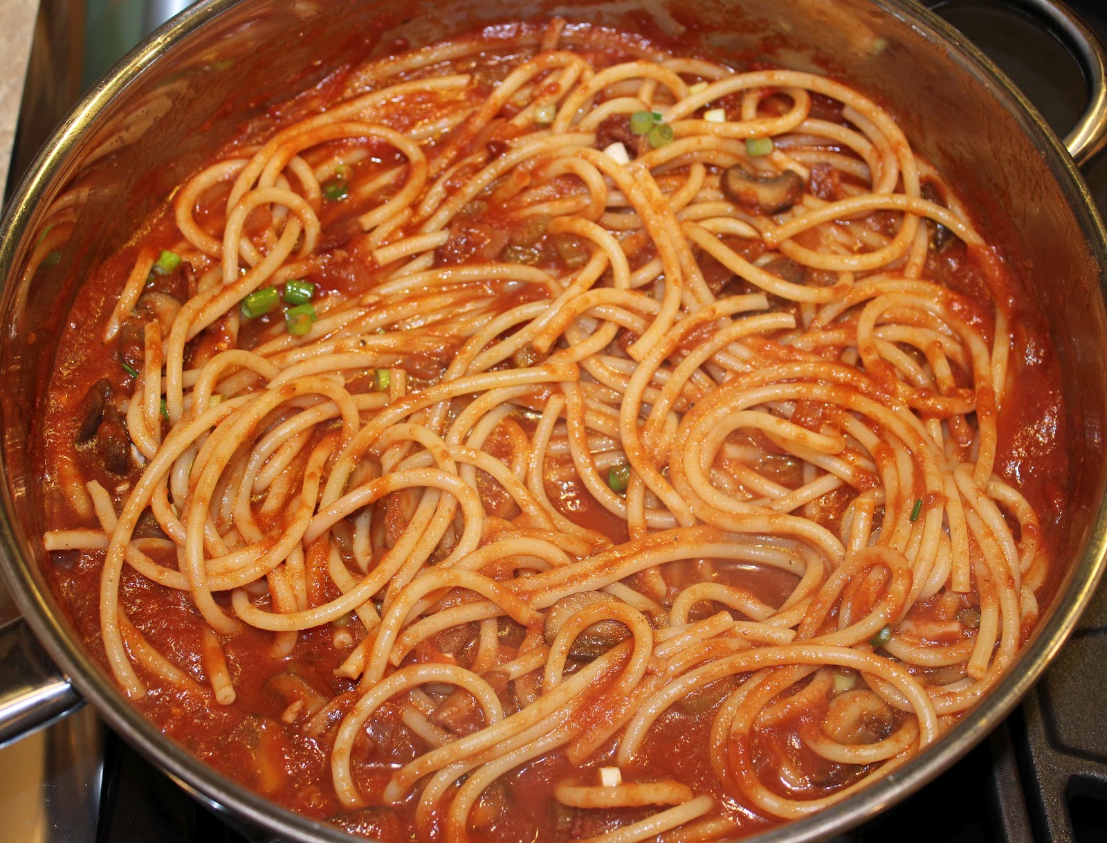 Cooking 4 2 Perciatelli in Mushroom Sauce