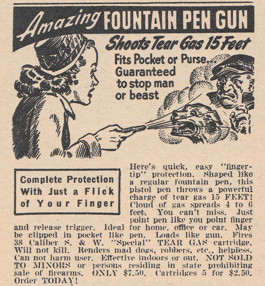 Vintage Scans Fountain Pen Gun