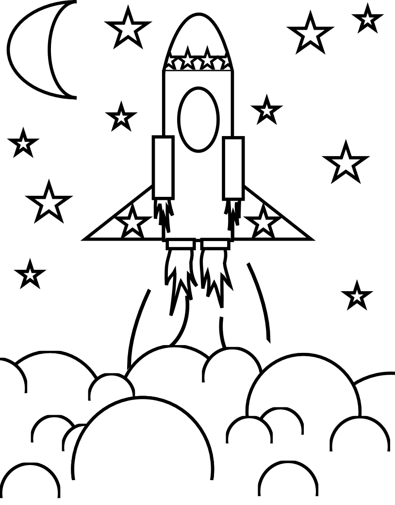 Smarty Pants Fun Printables Flower Craft And Rocket Ship Coloring Page
