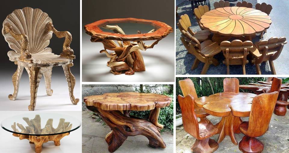22 Best Eye Catching Unique Handmade Wood Crafts Tables And Seats Decor Units 22 Best Eye Catching Unique Handmade, Handmade Wood Furniture