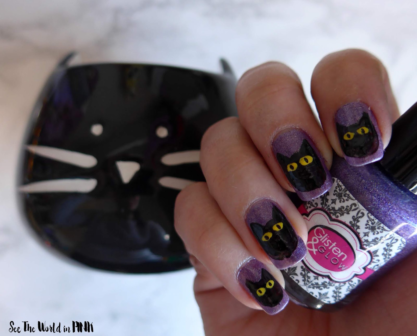 Manicure Monday - Black Cat Nail Art! 