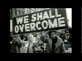 We shall overcome photograph for MLK Day Rally.