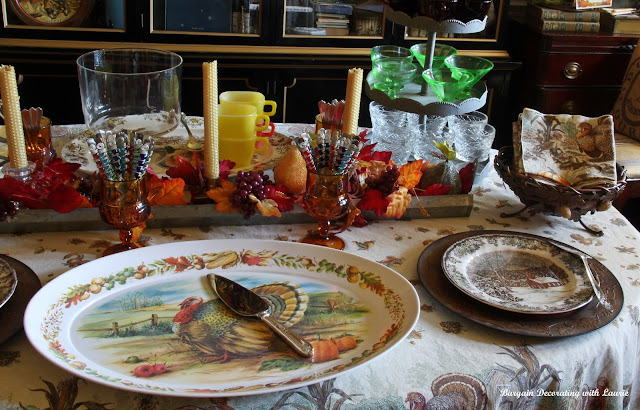 Thanksgiving Dessert Table-Bargain Decorating with Laurie